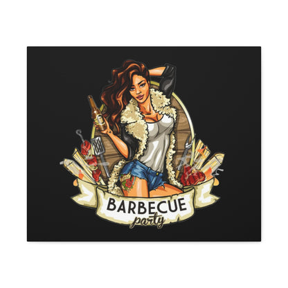 Barbecue Party Canvas Art, Indoor Decor, Perfect for Summer Celebrations, BBQ Lovers, Gift for Friends, Home Wall Decor