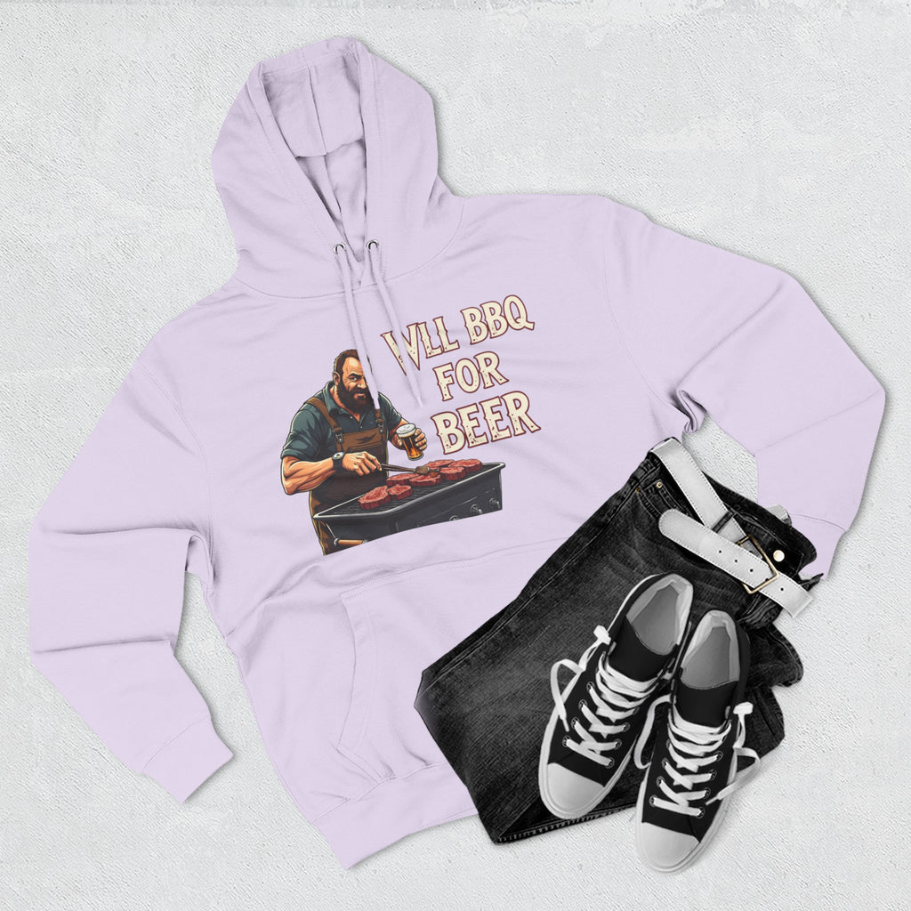 Three-Panel Fleece Hoodie