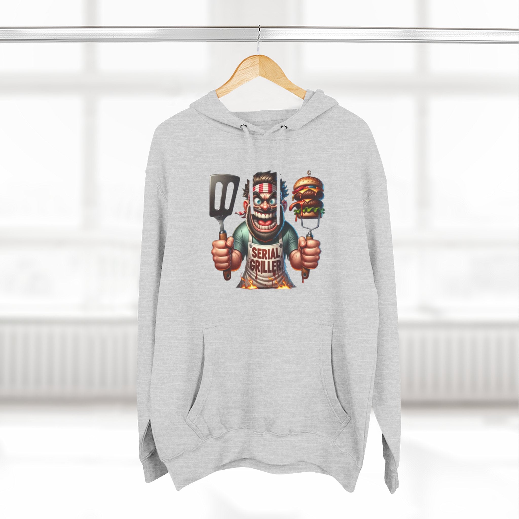 Three-Panel Fleece Hoodie