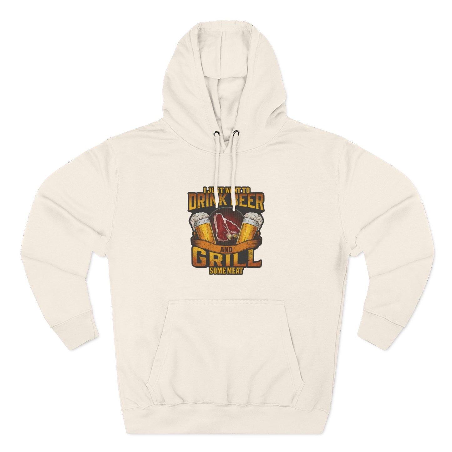 Three-Panel Fleece Hoodie