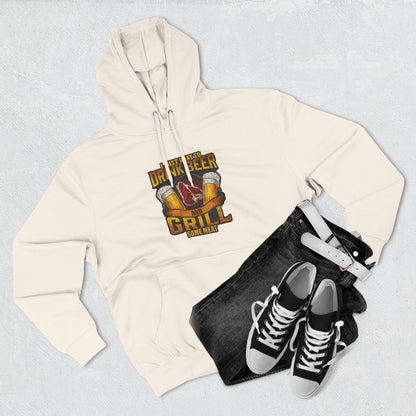 Three-Panel Fleece Hoodie